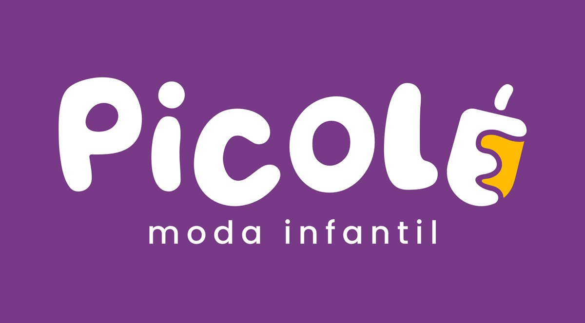 Identidade visual da Picolé, moda infantil
